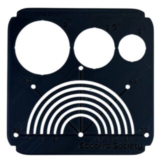 Sashiko Circle Stencil: Black