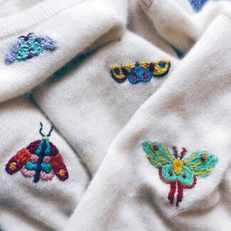 Moth Mending Embroidery Pattern Transfers